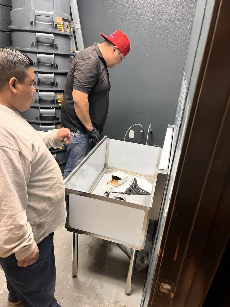 Commercial plumbing and sink installation in Rose Ranch
